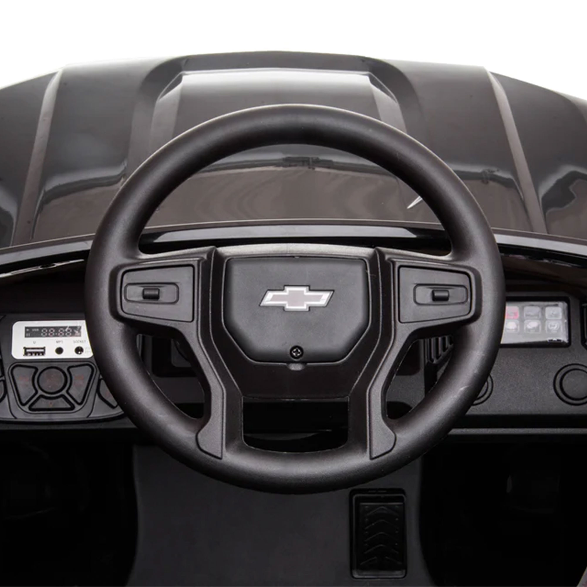 Dakott Chevy Silverado 4 x 4 Trail Boss Ride-On Monster Truck, Black