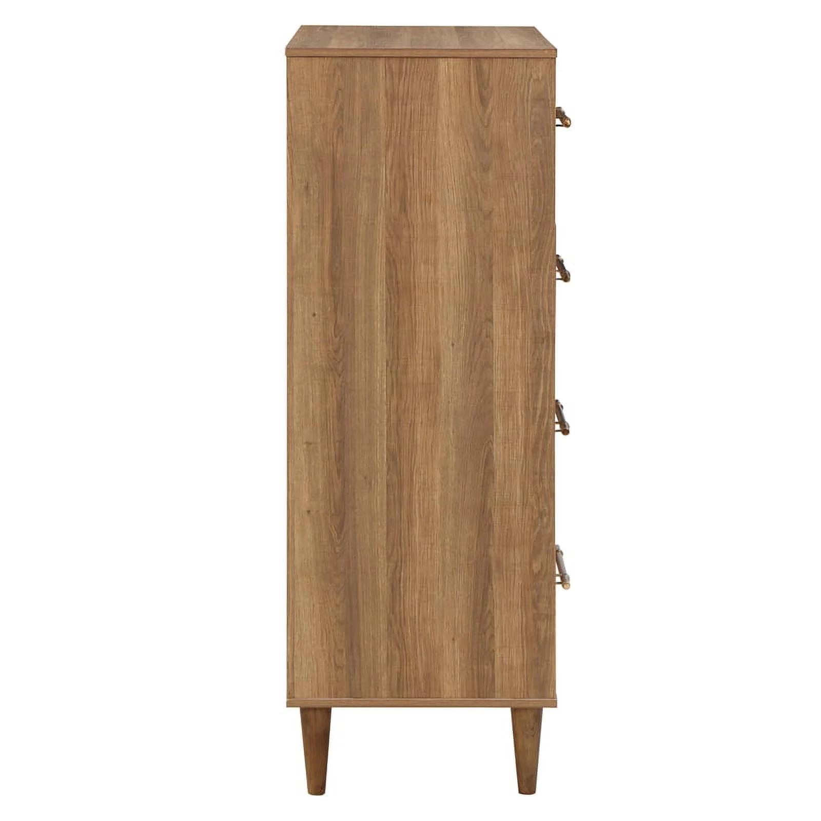 Furniture of America Irvine Farmhouse Wood 4-Drawer Chest in Light Oak