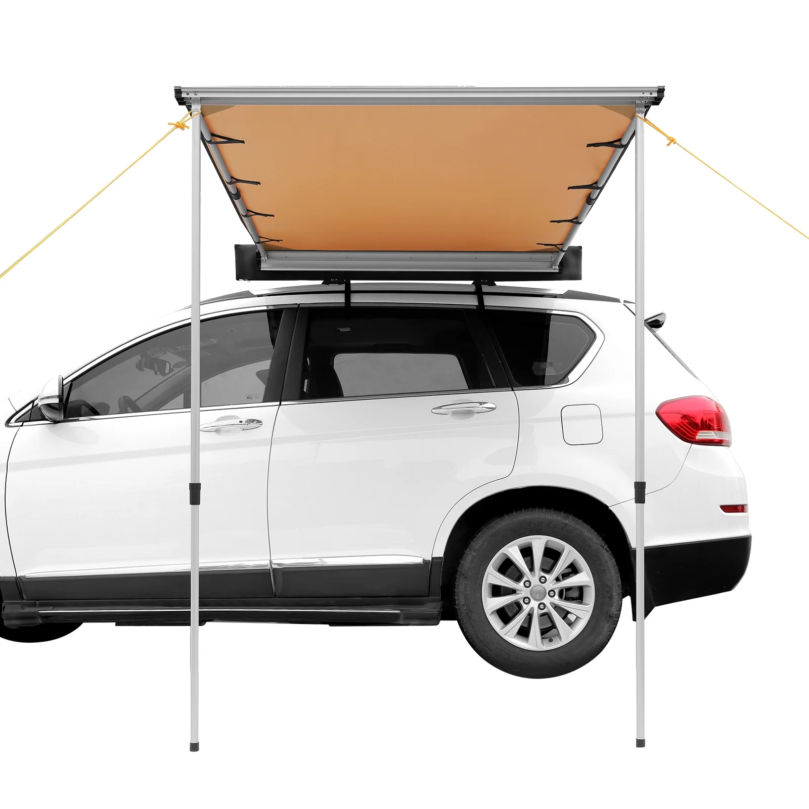 SKYSHALO Vehicle Awning 4.6'x6.6' Shade Coverage Car Side Awning PU3000 mm UV50+