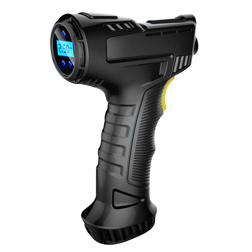 Vistreck 120W Wireless Car Air Compressor Handheld USB Rechargeable Tire Inflator Digital Display Inflatable Pump Pressure Gauge Car Accessories