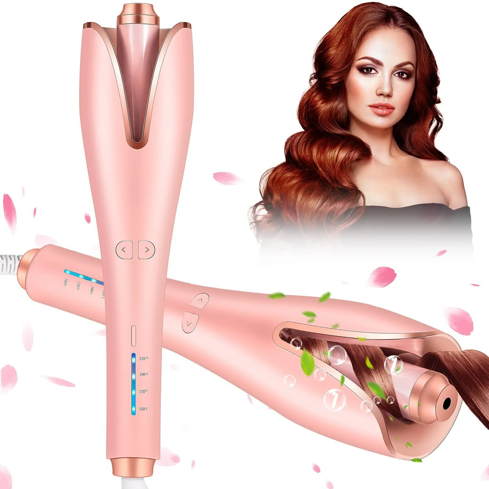 JLLOM Automatic Curling Iron Air Curler Air Spin Ceramic Rotating Air Curler Air Spin