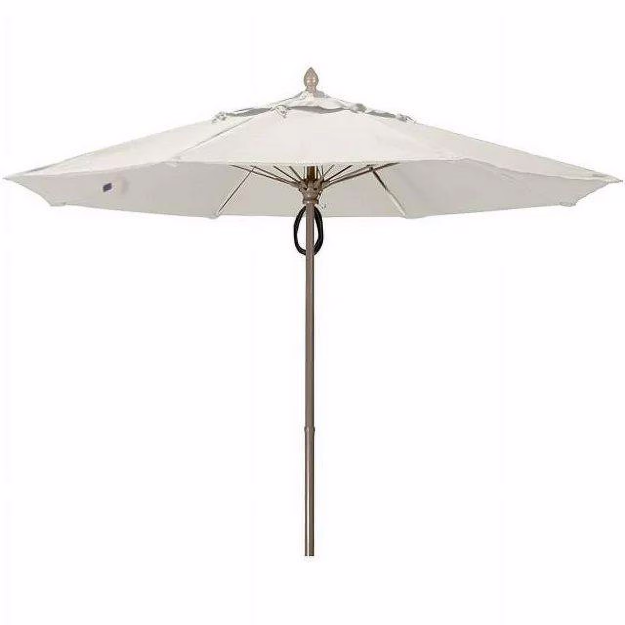 Fiberbuilt 7.5' Oct Market 8 Rib Push up Champagne Bronze with Natural White Marine Grade Canopy, 9MPUCB-8605