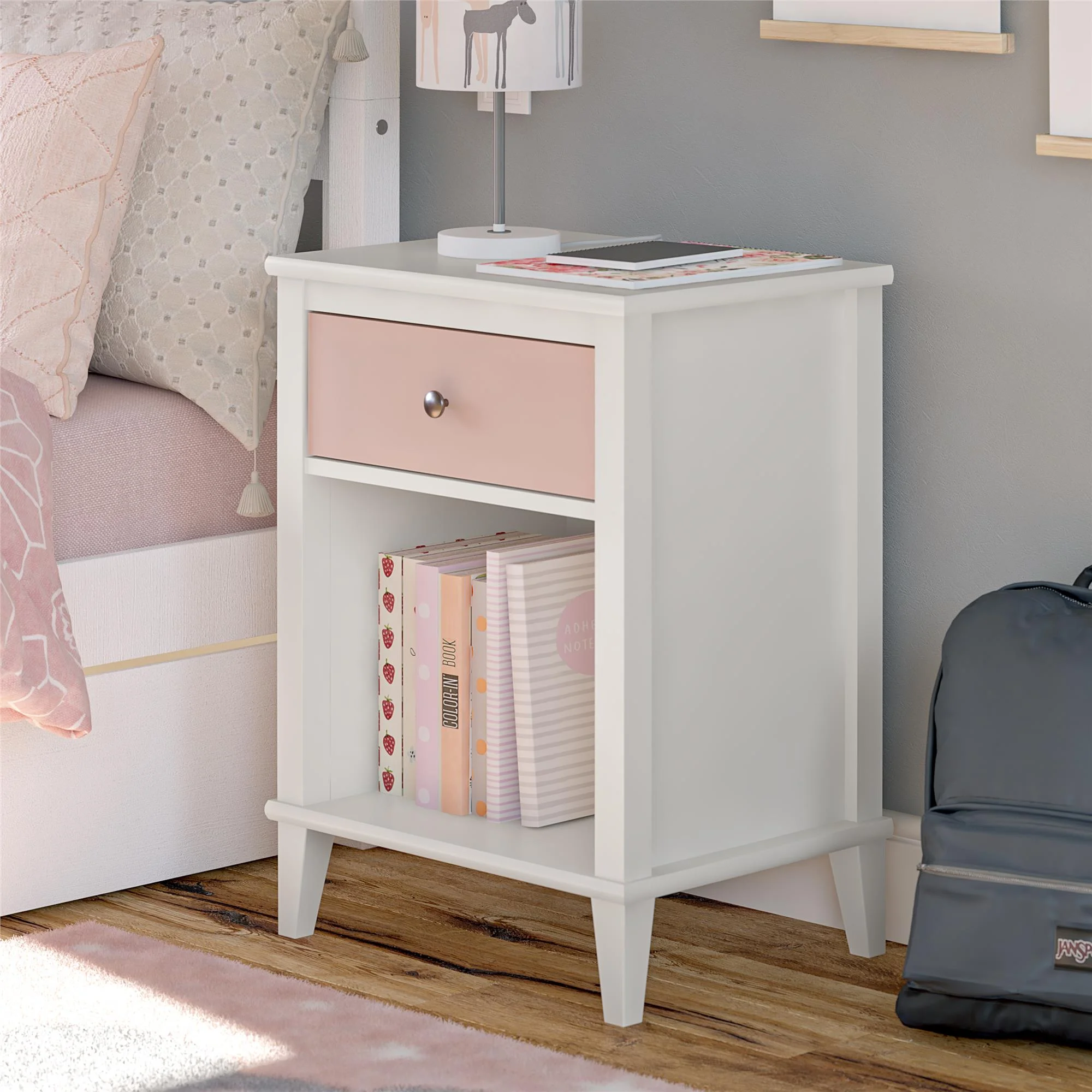 Little Seeds Monarch Hill Poppy Nightstand, Pink