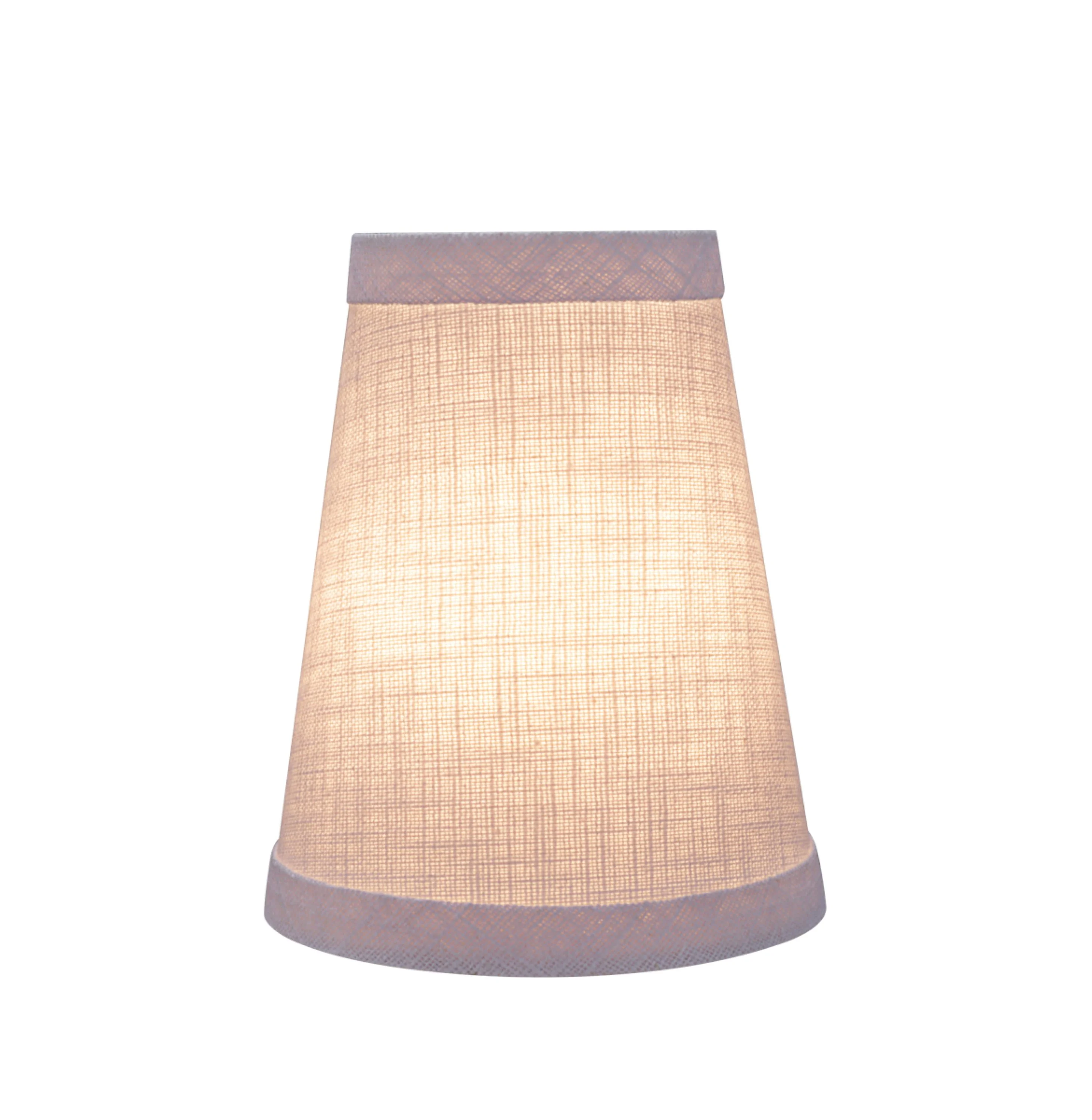 Aspen Creative 32664-9 Small Hardback Empire Shape Chandelier Clip-On Lamp Shade Set (9 Pack), Transitional Design in White, 4