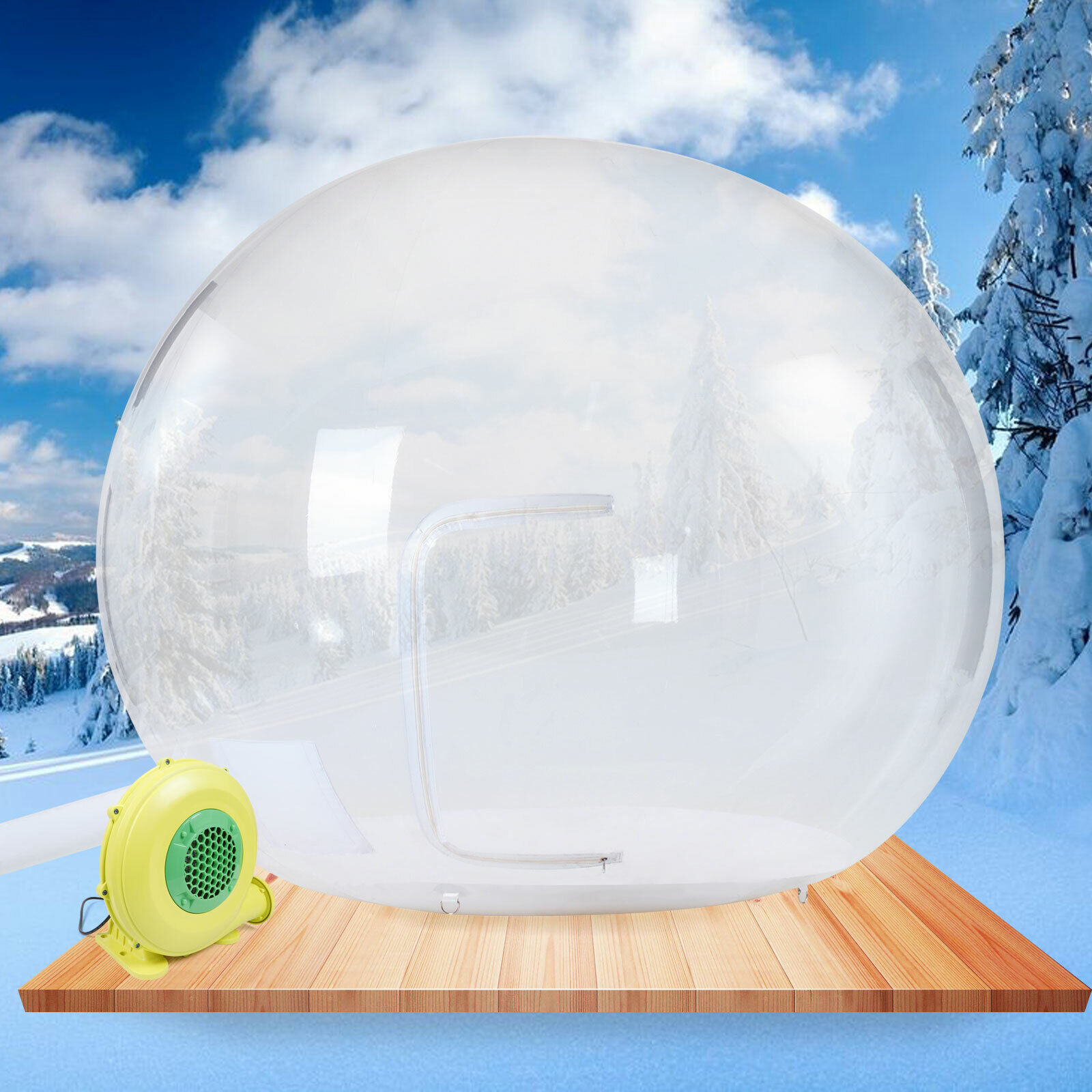 Wuzstar Inflatable Bubble Tent 10ft Outdoor Dome House Camping Tent with Air Blower for Family Backyard Patios Camping Stargazing