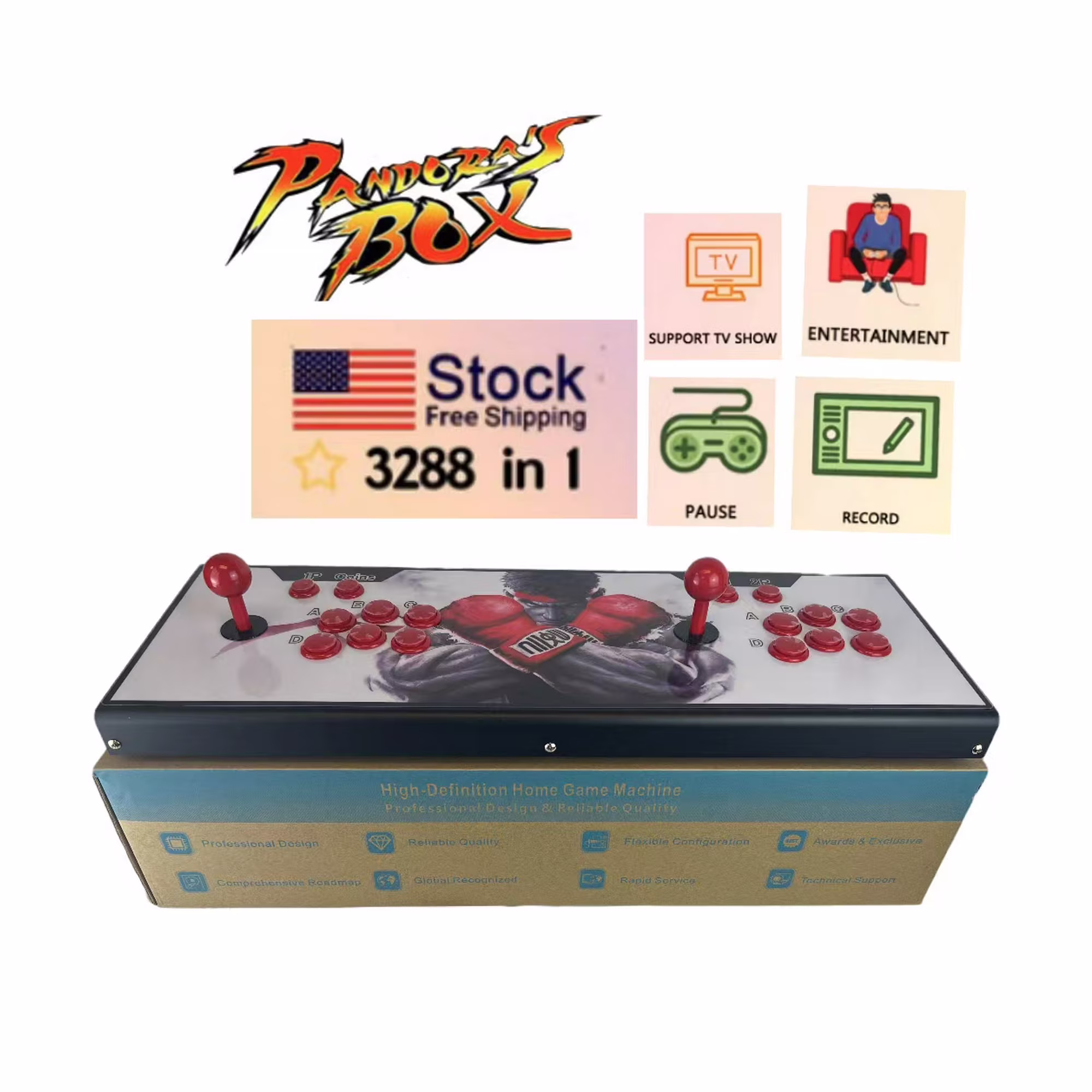 3288 in 1 Pandoras gaming Box 9H Home Arcade Console