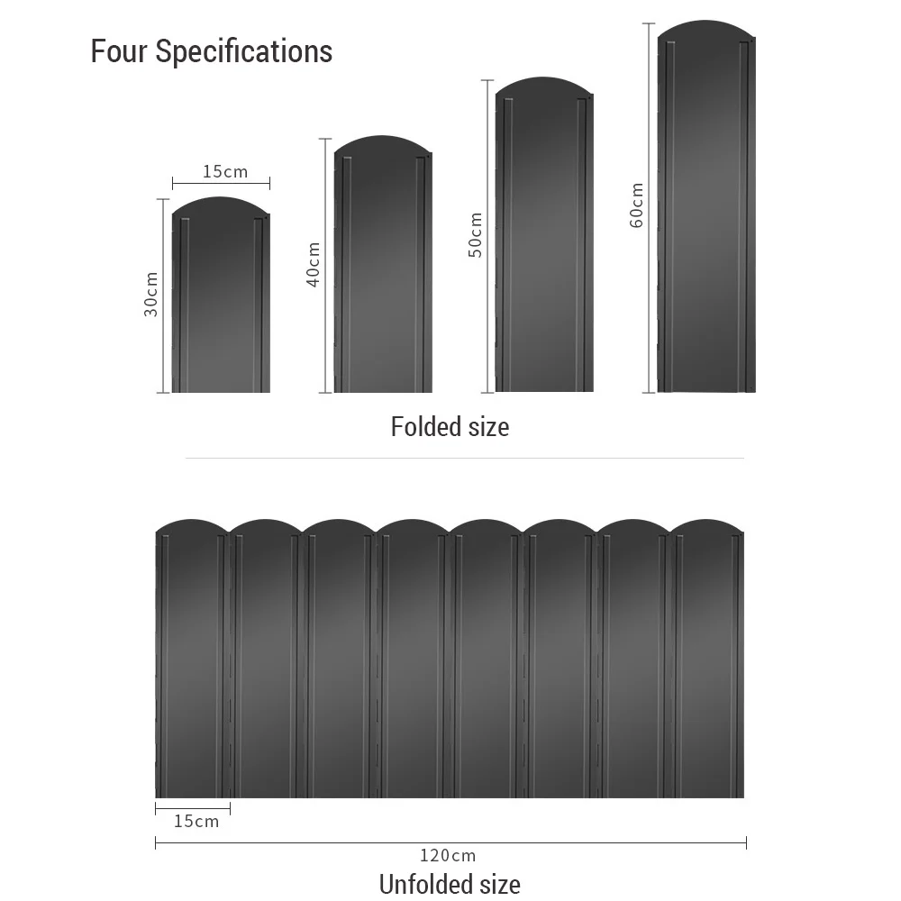 Tomshine Windscreen for Folding Stove 8 Plates Galvanized Camping Cooker Stove Windshield with Storage Bag, Ideal for Cooking