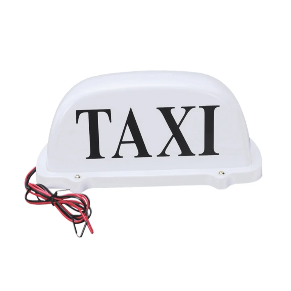 Garayma 12V Taxi Sign Magnetic Waterproof Taxi Cab Roof Top Illuminated Sign Car White Led Light