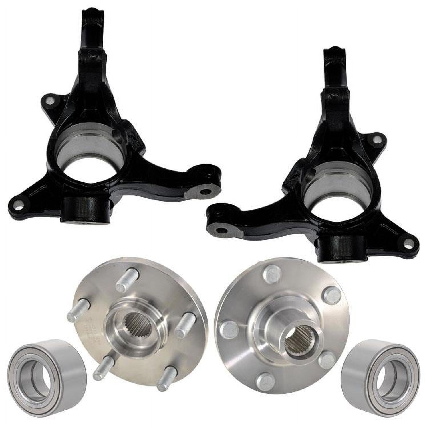 Steering Knuckles Spindles & Hub Bearings for Lexus ES350 07-12 4PC Kit