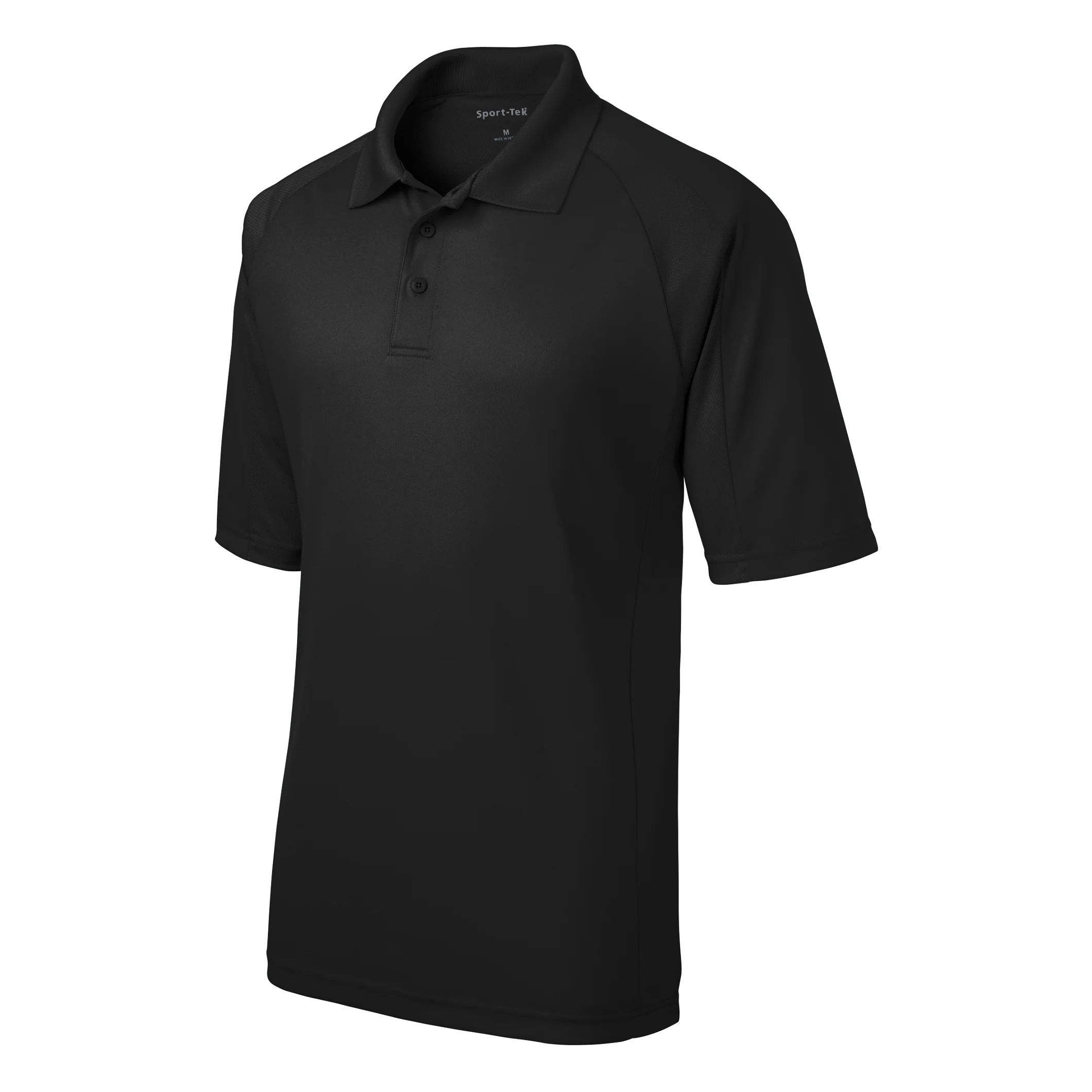 Mens Dri-Mesh Pro Polyester Polo Shirt Black X-Small