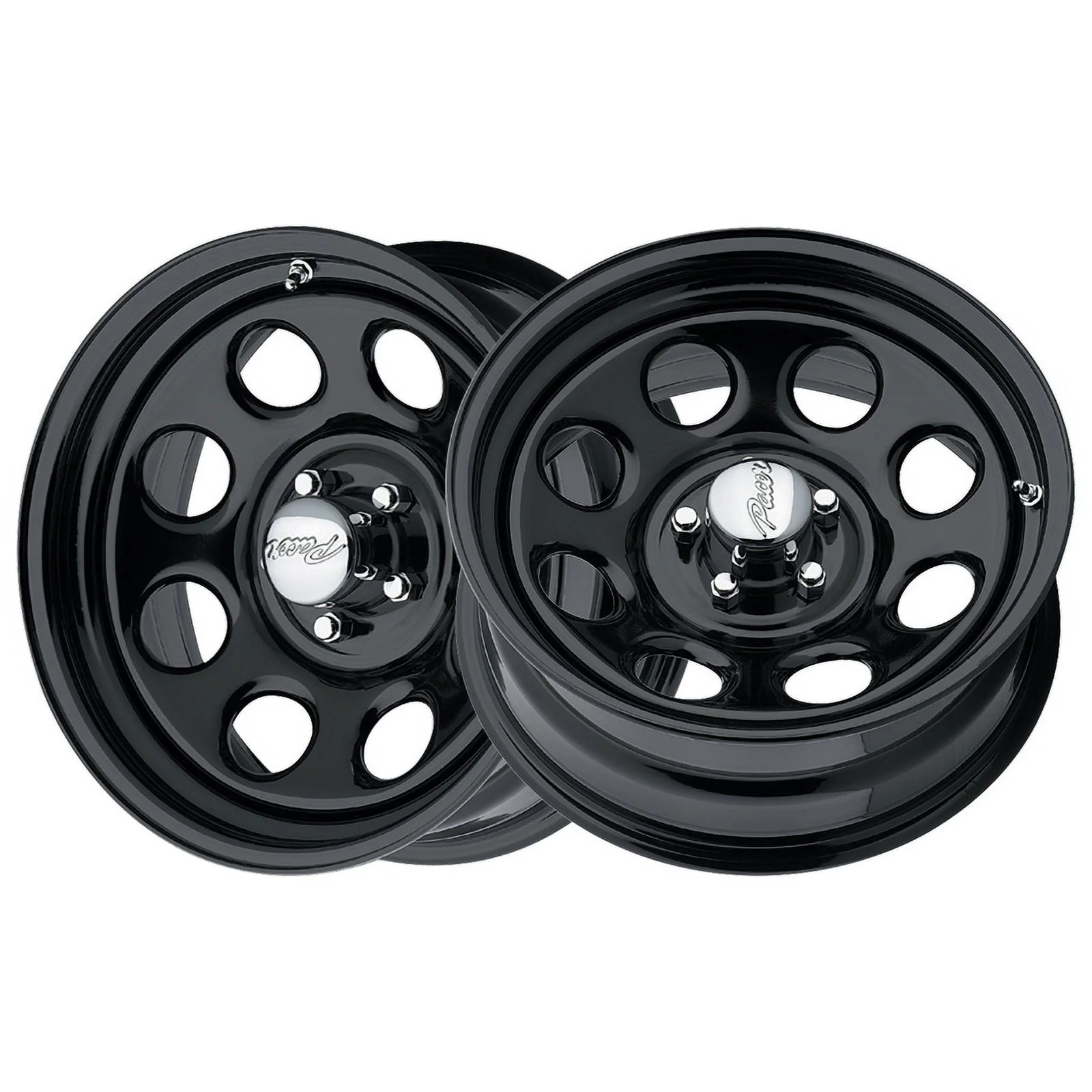 Pacer 16x8 8X6.50 297B Black Soft 8 Black Wheel Rim