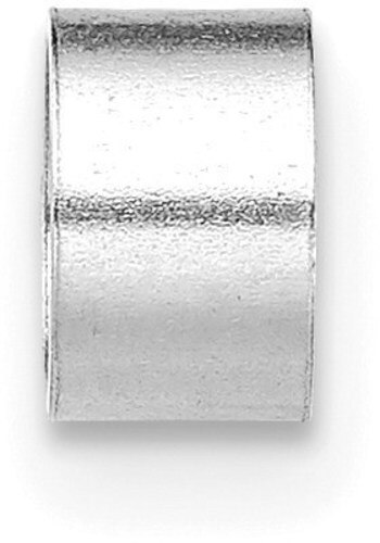 14k White Gold .60ct. Round Open Back Tube Bezel w/ Stone Seat Setting