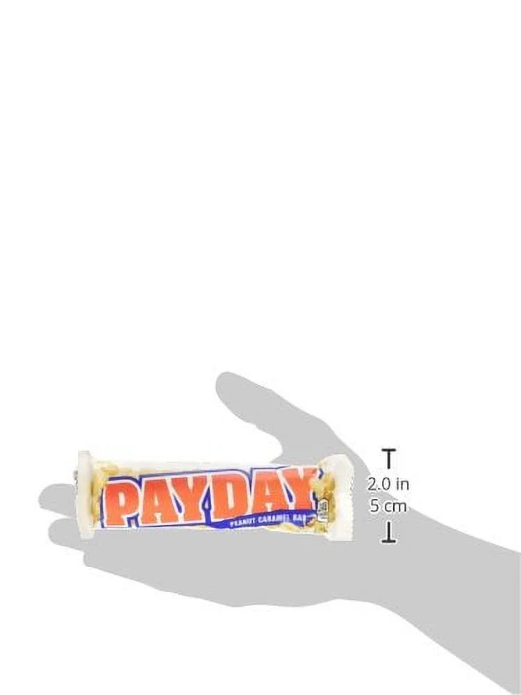 PAYDAY Peanut Caramel Candy Bar, 1.85 Oz, 24 Pack