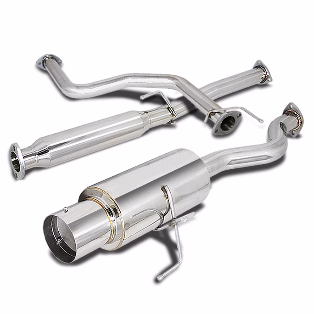DNA Motoring CBE-HC963 For 1996 to 2000 Honda Civic Catback Exhaust System 4