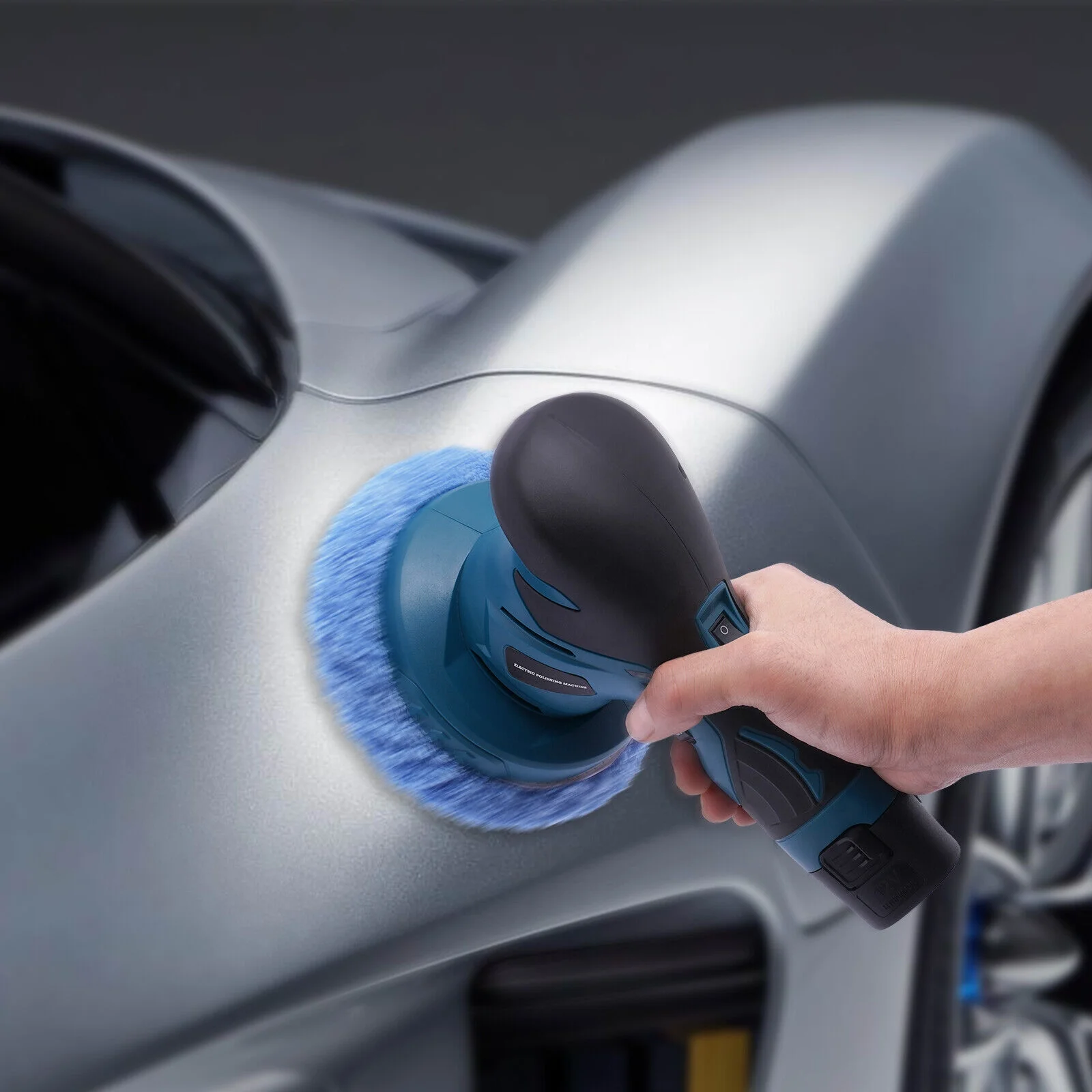 ZhdnBhnos 6 Inch Cordless Car Buffer Polisher Sander Dual Action Polishing Waxing Machine 6 Variable Speed