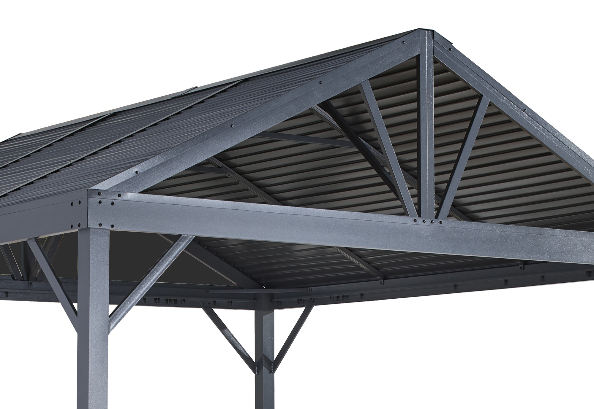 Sojag 500-9162820 8 x 8 ft. Sanibel I No.93LLL Gazebo Steel Roof