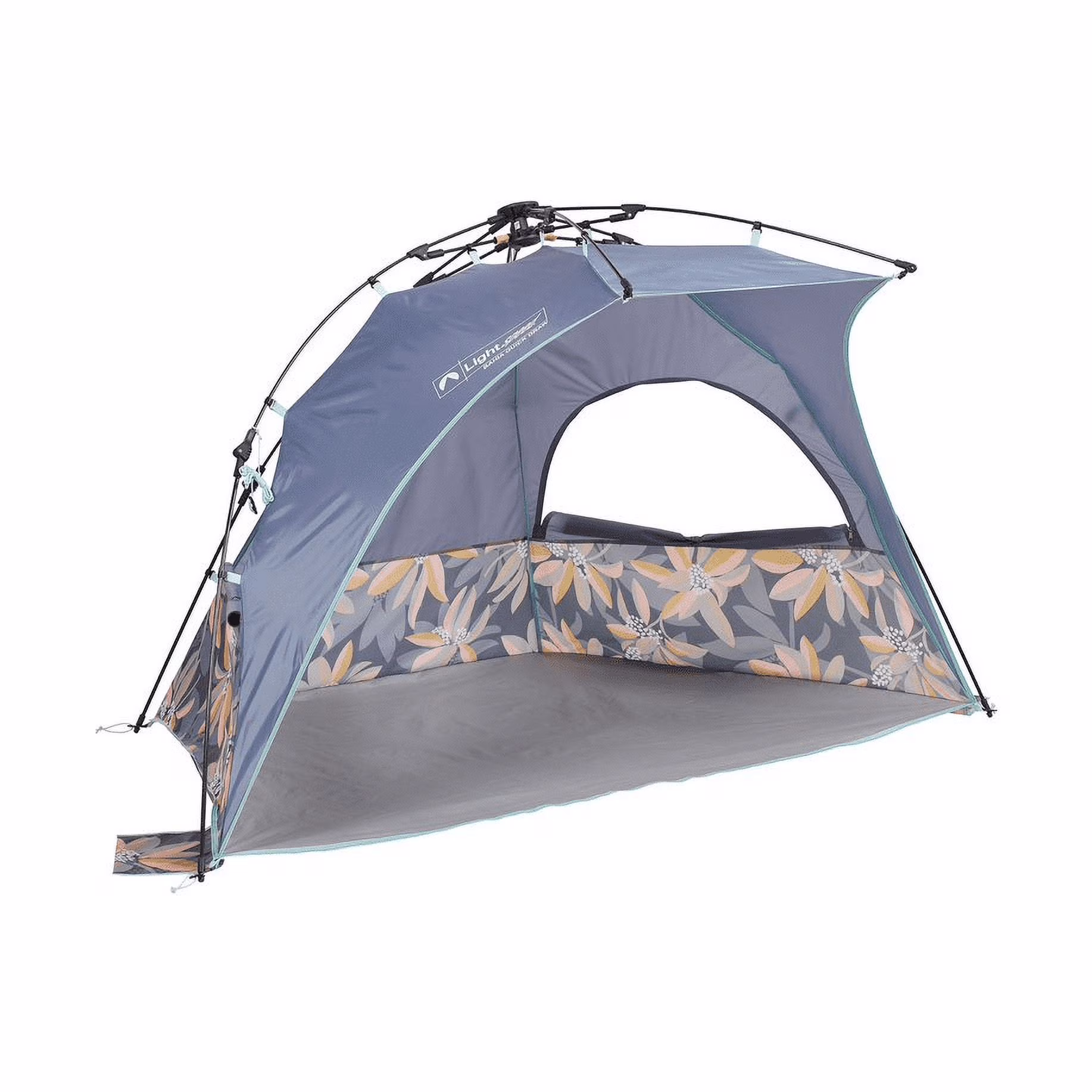 Lightspeed Outdoors Pop-Up Beach Sun Shade, Quick Shelter, Vintage Floral