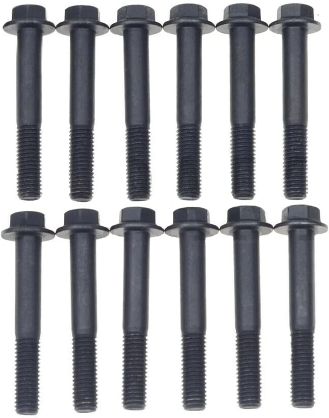 Seapple 12 PCS Exhaust Manifold Bolt Bolts Stud 3901448 Compatible with Dodge Ram Cummins 5.9L 6.7L 24V 12V Diesel Engine
