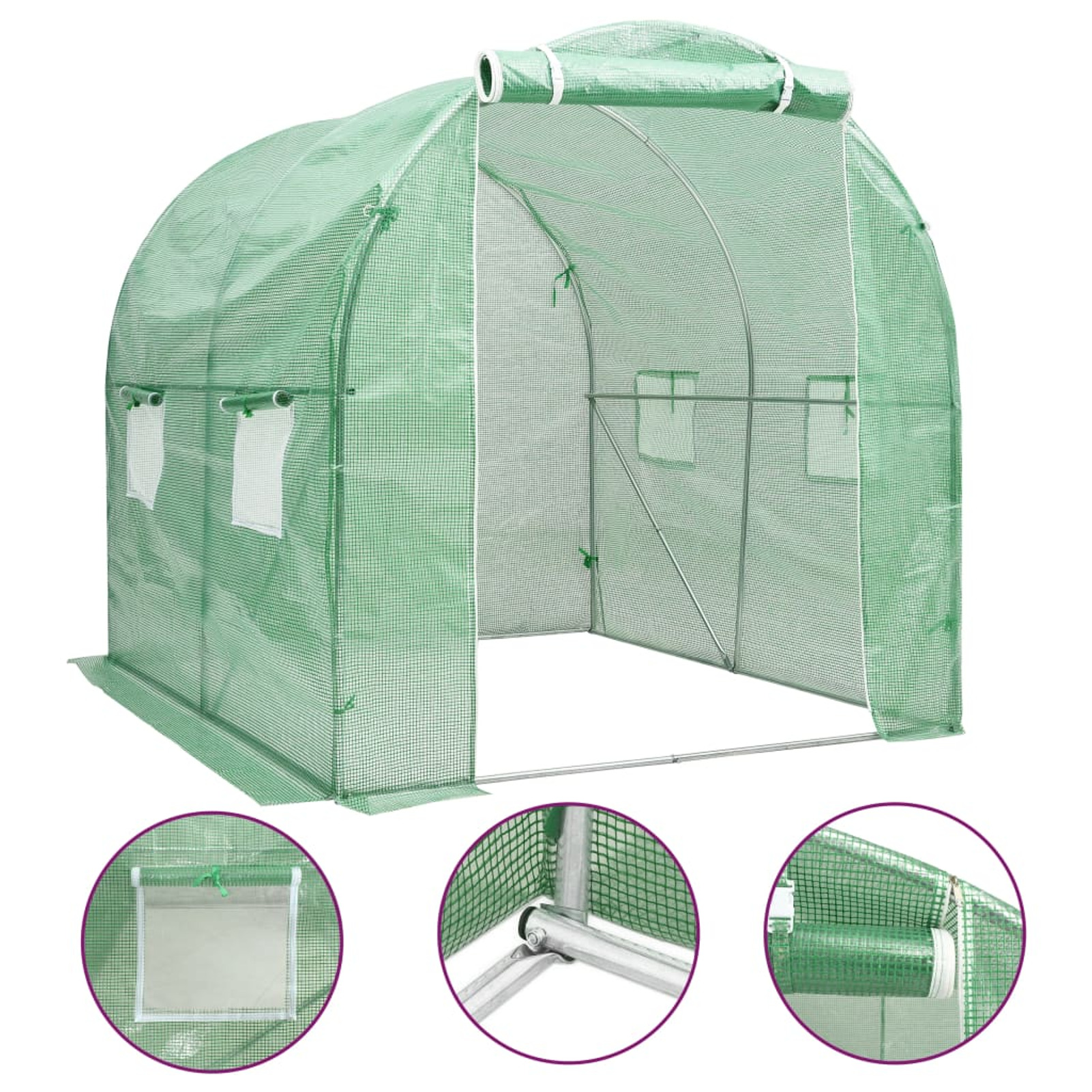 Irfora parcel,Tunnel With Windows With Windows And 78.7 X 78.7 Tent Supplies 43.1 DoorHerbsHerbs Flowers Supplies 43.1 Ft²Outdoors Tent 43.1 Ft² 6.6'x6.6'x6.6' X D X Rewis