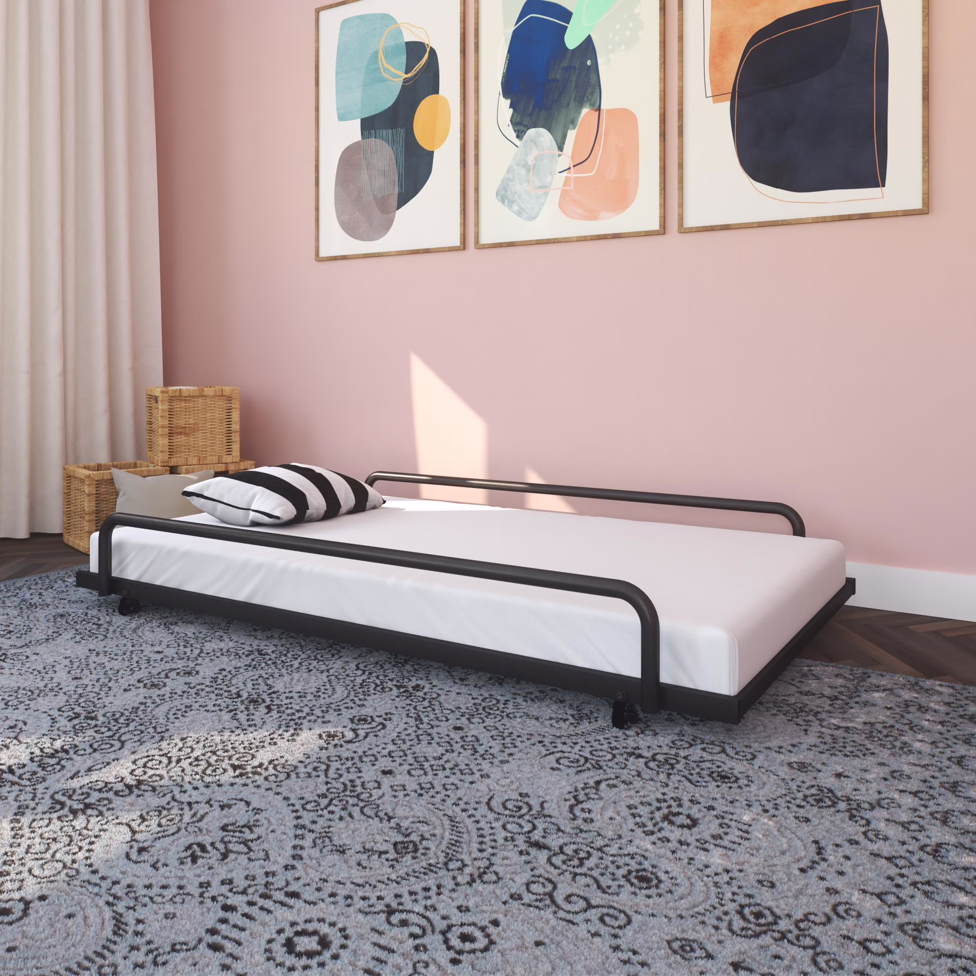 DHP Trundle for Metal Daybed, Black