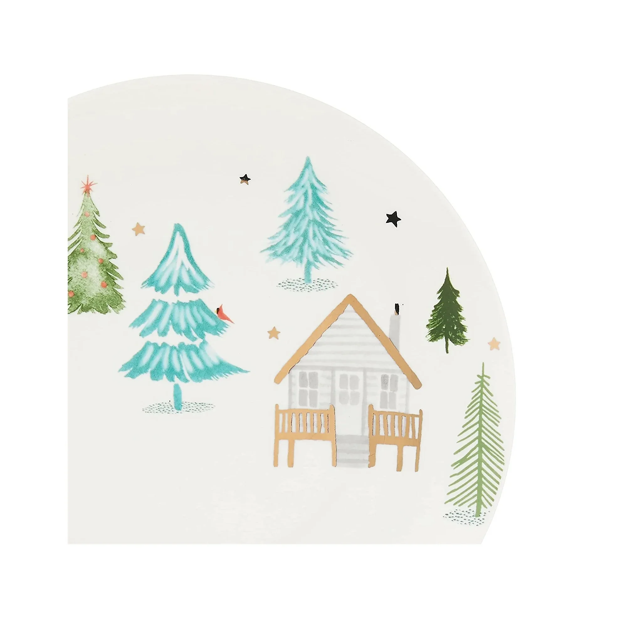 Balsam Lane™ Artistic Cabins 4-piece 8Accent Plate Set by Lenox