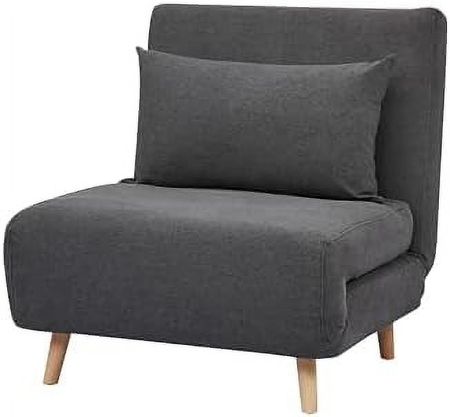 RUNFAYBIU Artdeco Home Tustin Convertible Sleeper Chair \u2013 3 in 1 chair bed  Compact  Design  32-Inch (Charcoal)
