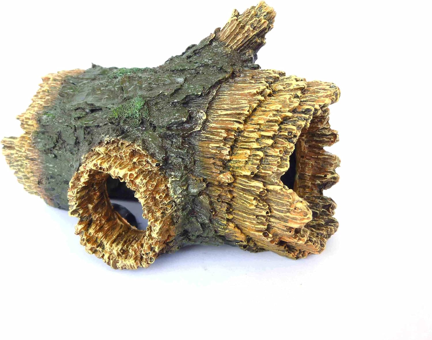 Hollow Log  Ornament, Fish Decoration Ornament For Aquascaping Artificial Resin Rock Landscape Decoration For Fish Turtles  Frogs