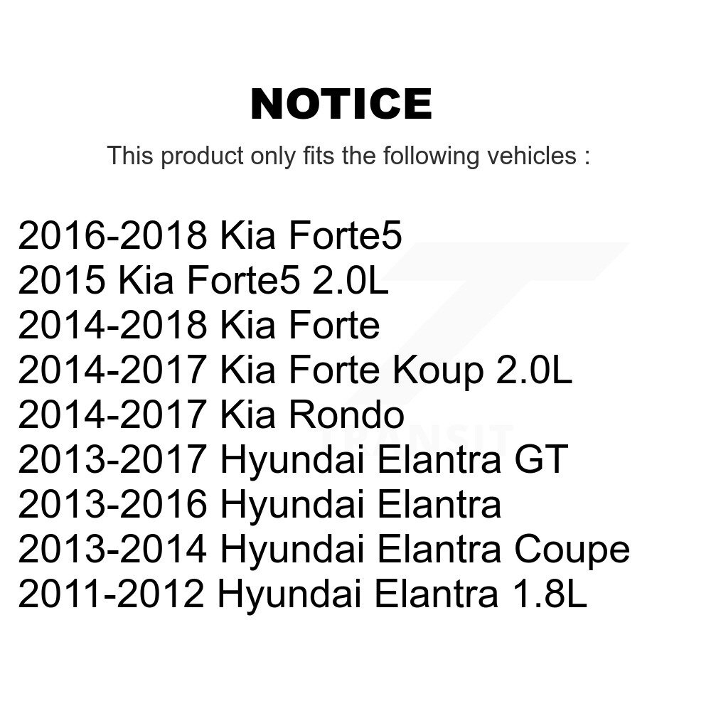 Air And Cabin Filters Kit For Hyundai Elantra Kia Forte GT Forte5 Coupe Koup Rondo KFL-101083