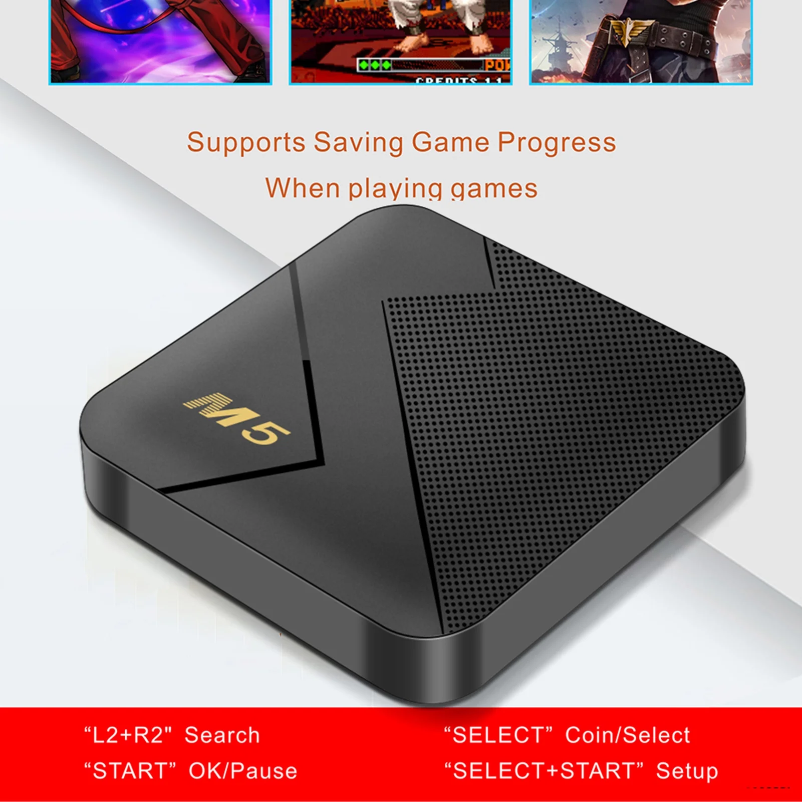 Game Console Handheld Gaming Consoles Retro Game Console Game Stick Game Box with 10000+ Built-in Retro Games Two Competitive Game Controllers