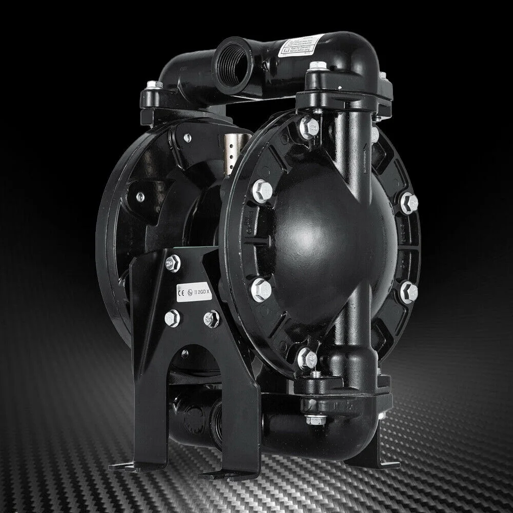 ZhdnBhnos 120PSI Air-Operated Double Diaphragm Pump 1 inch Inlet & Outlet Petroleum Fluids Heavy Duty Pneumatic Transfer Pump 35GPM