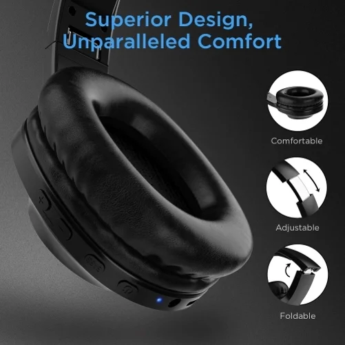 Foldable Wireless Headphones for Google Pixel 7/Pro/6a/6/Pro Phones - Headset w Mic Hands-free Earphones Earbuds Over Ear  Compatible With Pixel 7/Pro/6a/6/Pro Models