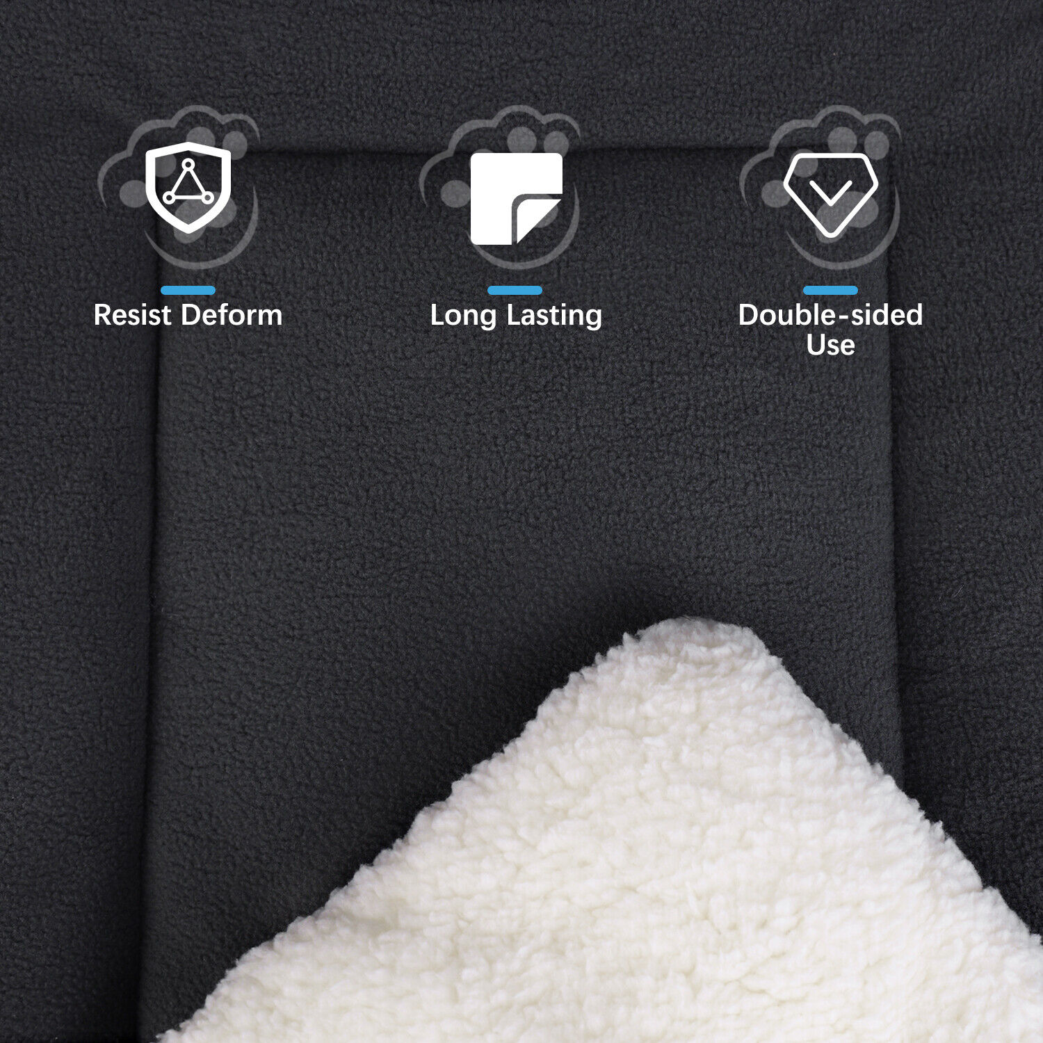 Pet Dog Cat Bed Mat Soft Crate Kennel Pad Washable Anti-Slip Mattress Cushion