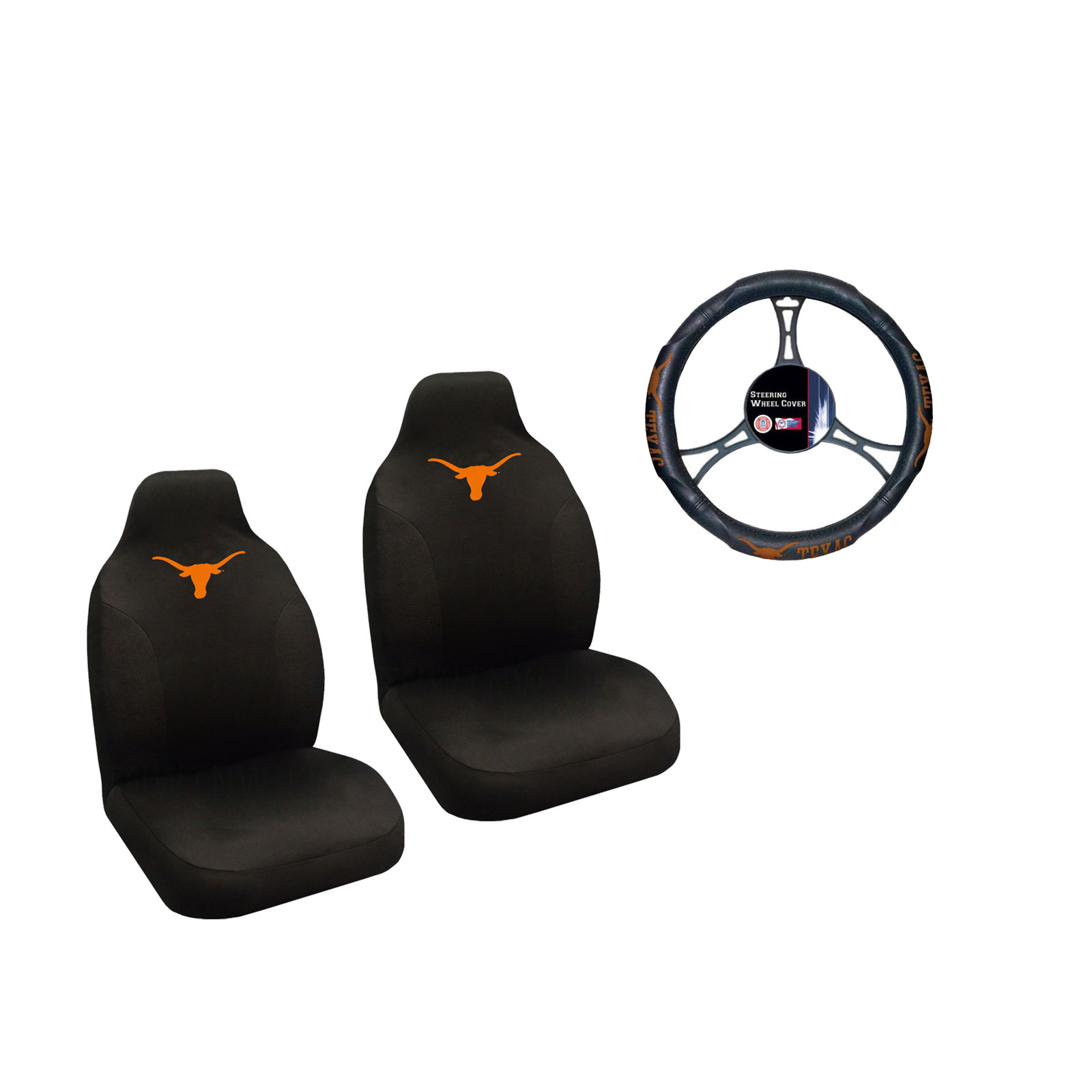 Texas Longhorns Seat Cover And Wheelcover With