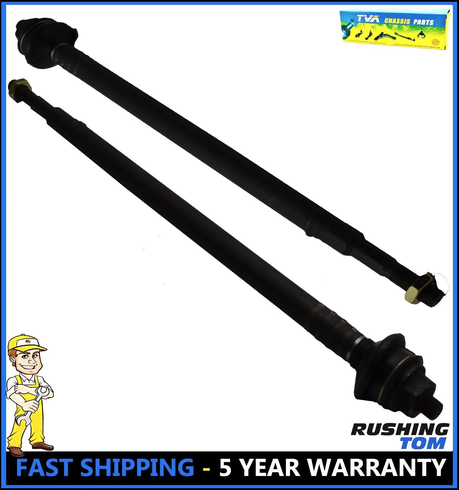 2 Front Inner Tie Rod Steering Kit for Honda Civic Acura EL 2001-2005 EV469