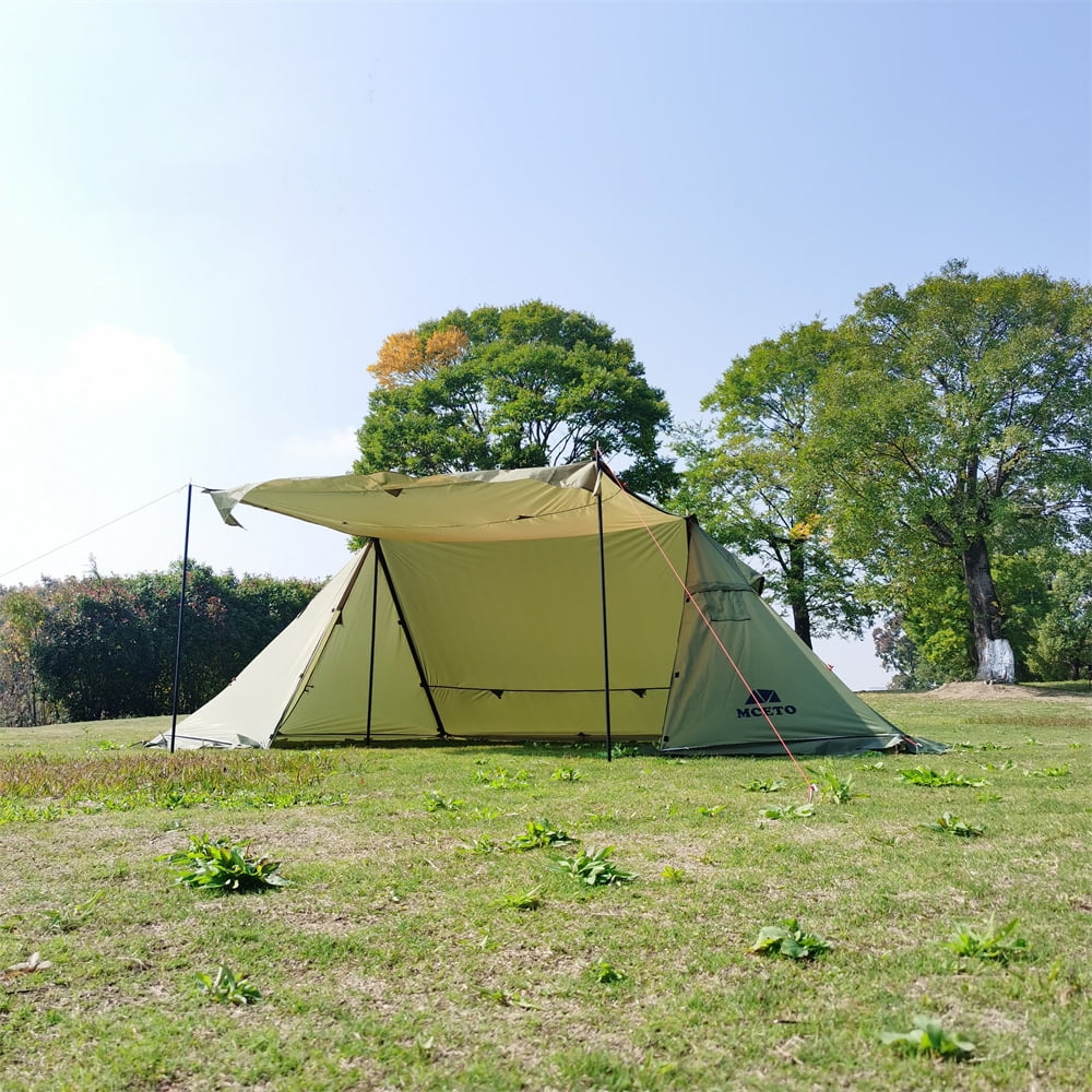 Andoer Tent,With Stove 4Windproof Camp Sun Shelter Family Tent With Stove Camp Tent With Windproof Camp Tent Season Tent Sun Stove 4 Season Tent Sun Shelter 4 Season Tent Buzhi Huiop