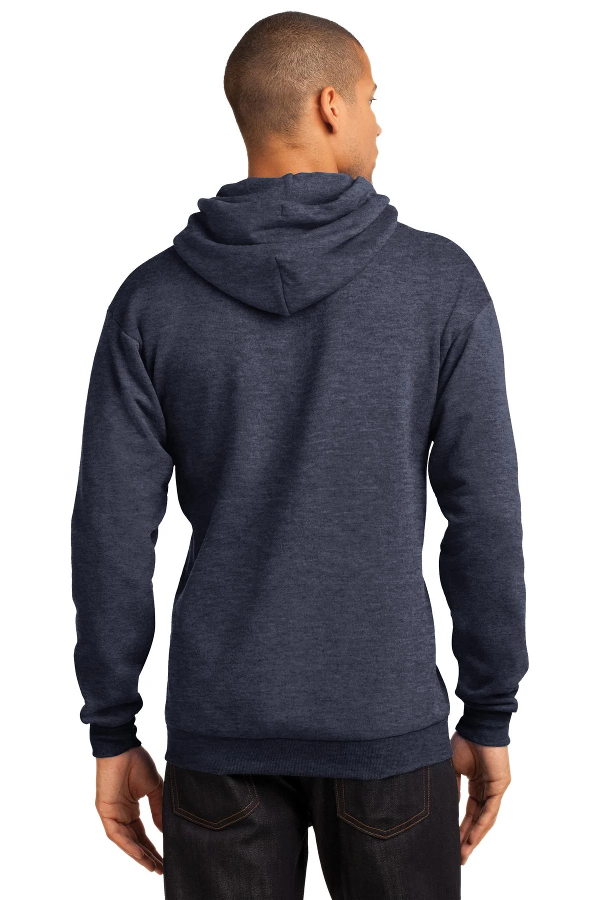 Port & Company Core Fleece Pullover Hooded Sweatshirt-4XL (Heather Navy)