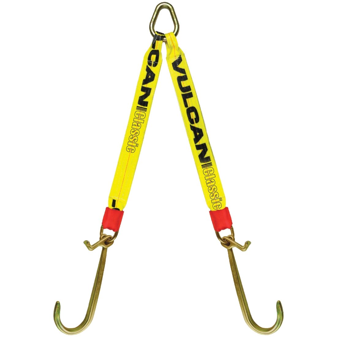 VULCAN Web Bridle - Forged Long J and T Hooks - 54 inch - Classic Yellow - 4700 Lbs SWL