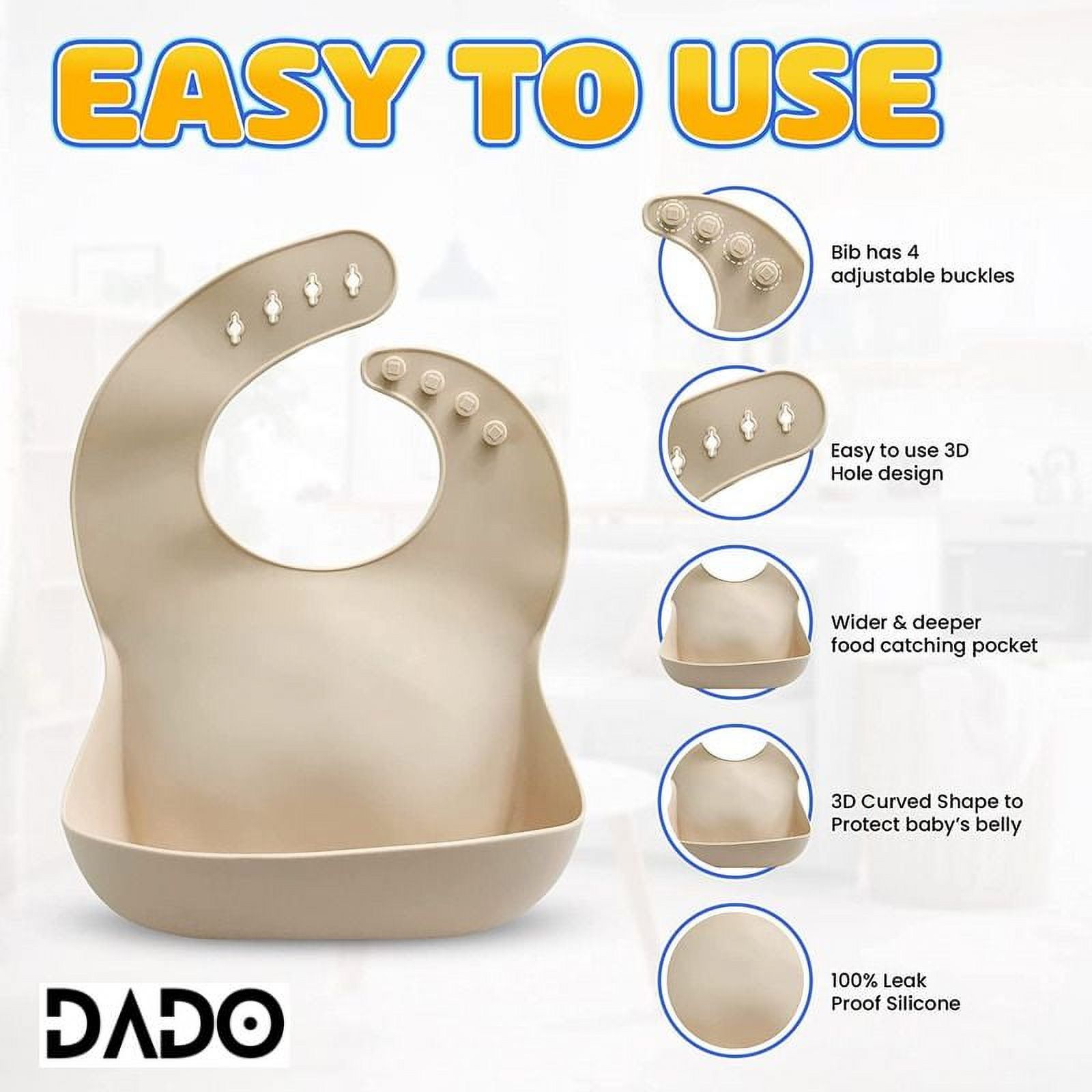 Baby Led Weaning Supplies Silicone Dishes Feeding Set Suction Cup Bowl Divided Plate Toddler Kids Eating Kit Tableware with Lid