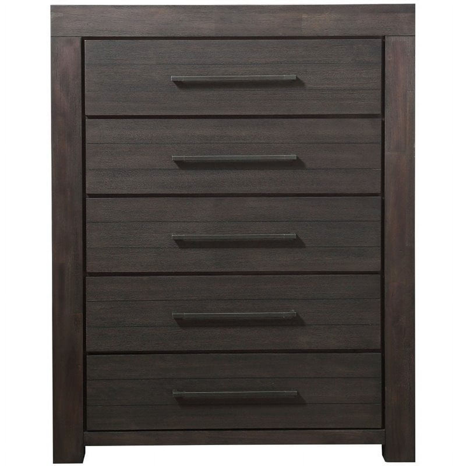Modus Heath 5 Drawer Chest in Distressed Basalt Gray