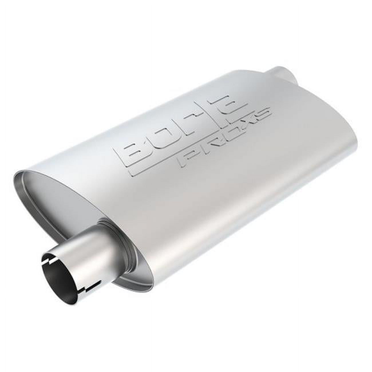 Pro XS Stainless Steel Oval Notched Grey Exhaust Muffler