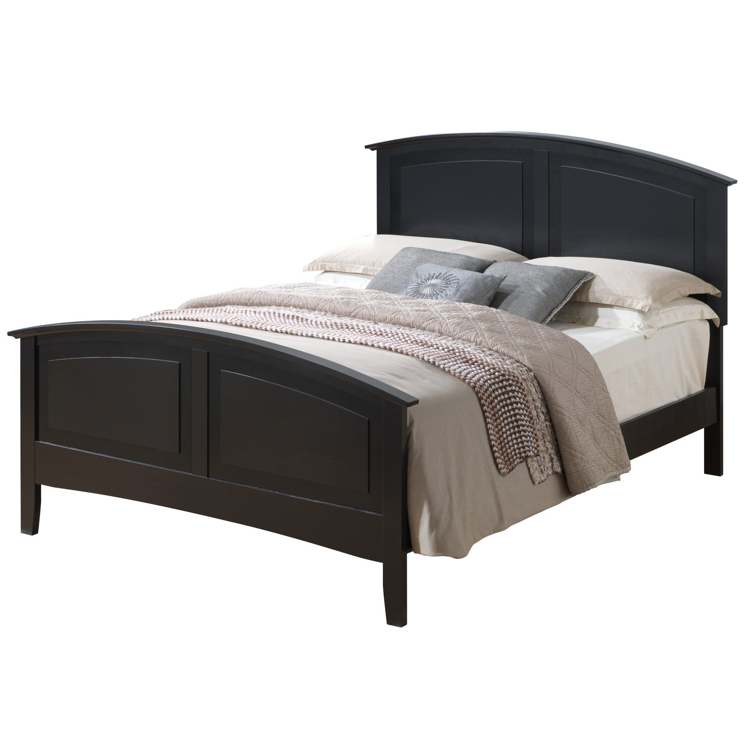 Maykoosh Tuscan Treats G5450A-QB Queen Bed ( 2 Boxes) , Black