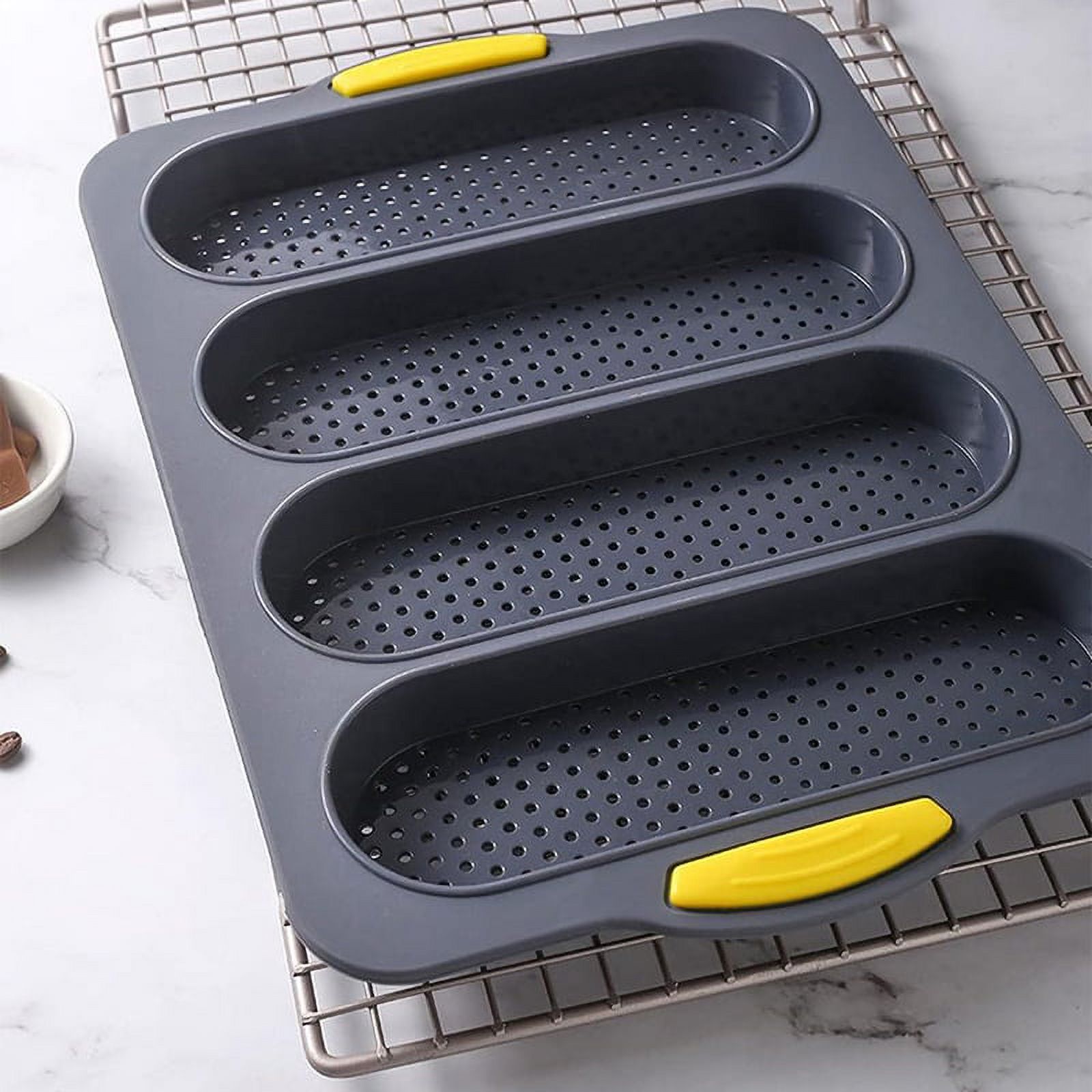Silicone French Baguettes Baking Mould Non-stick French Bread Baking Mould Silicone Loaf Pan For Home Restaurant