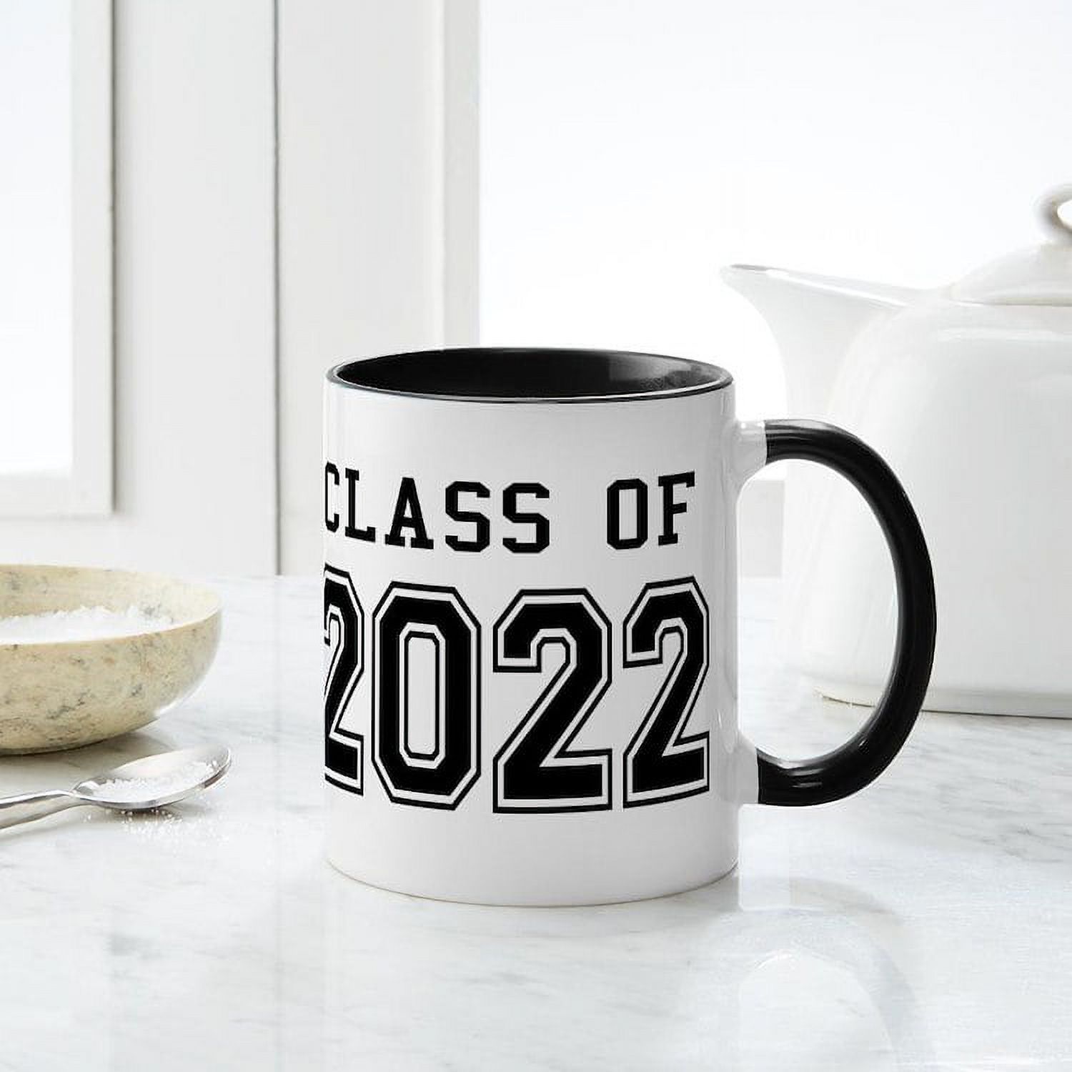 CafePress - Class Of 2022 Mug - 11 oz Ceramic Mug - Novelty Coffee Tea Cup