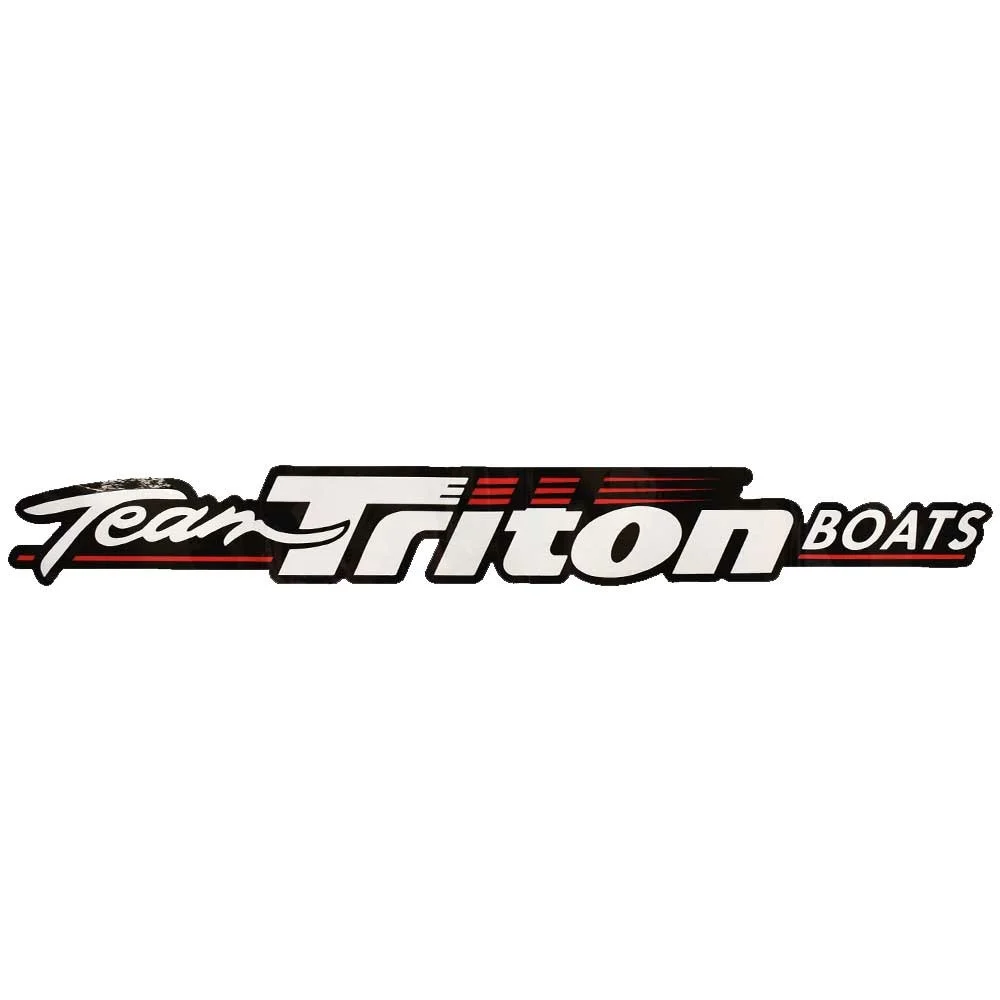 Triton Boat Team Decal 1860634 | 24 x 3 Inch Sticker Red White Black