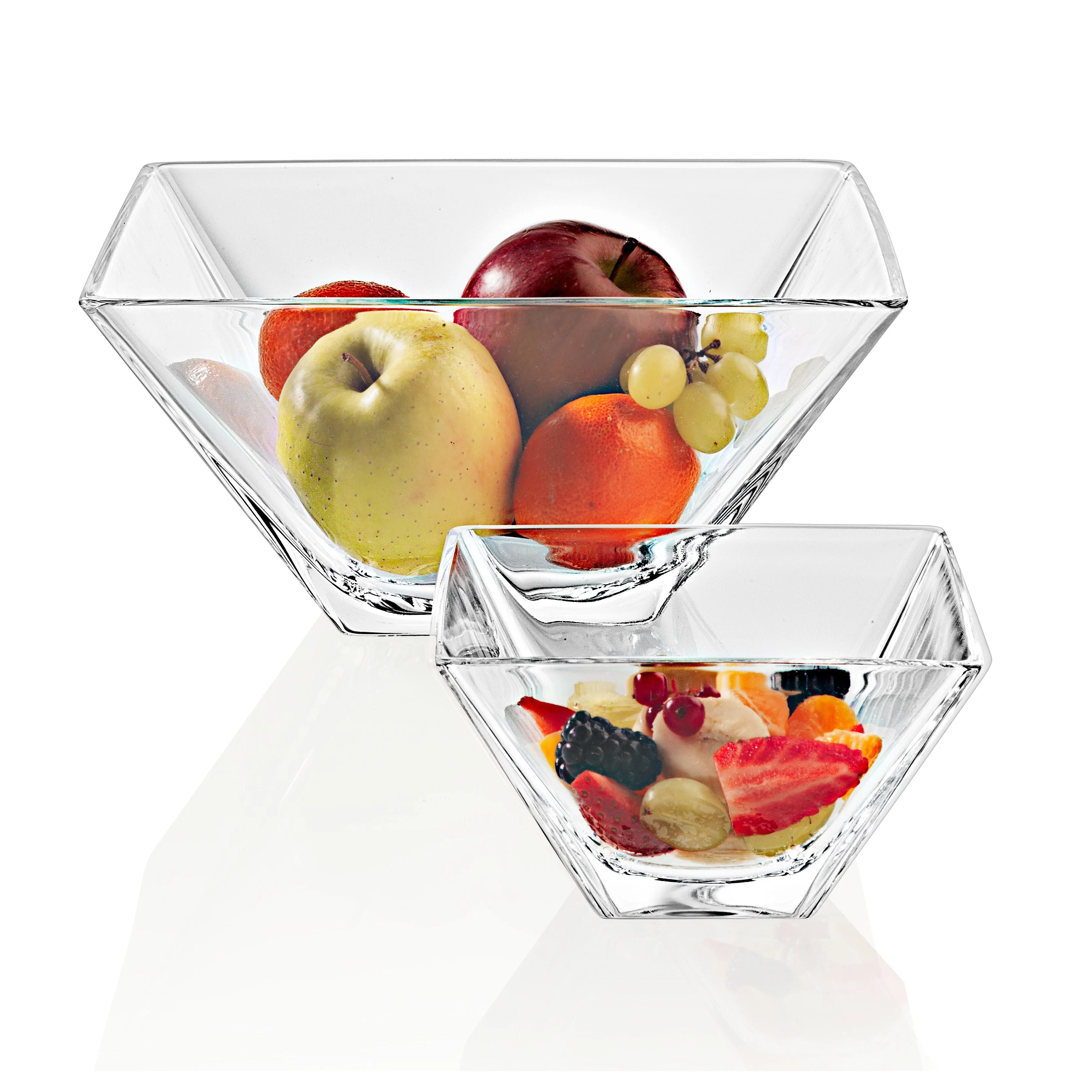 Majestic Gifts Inc.  European Glass Bowl-Square Dessert- Set/6-3