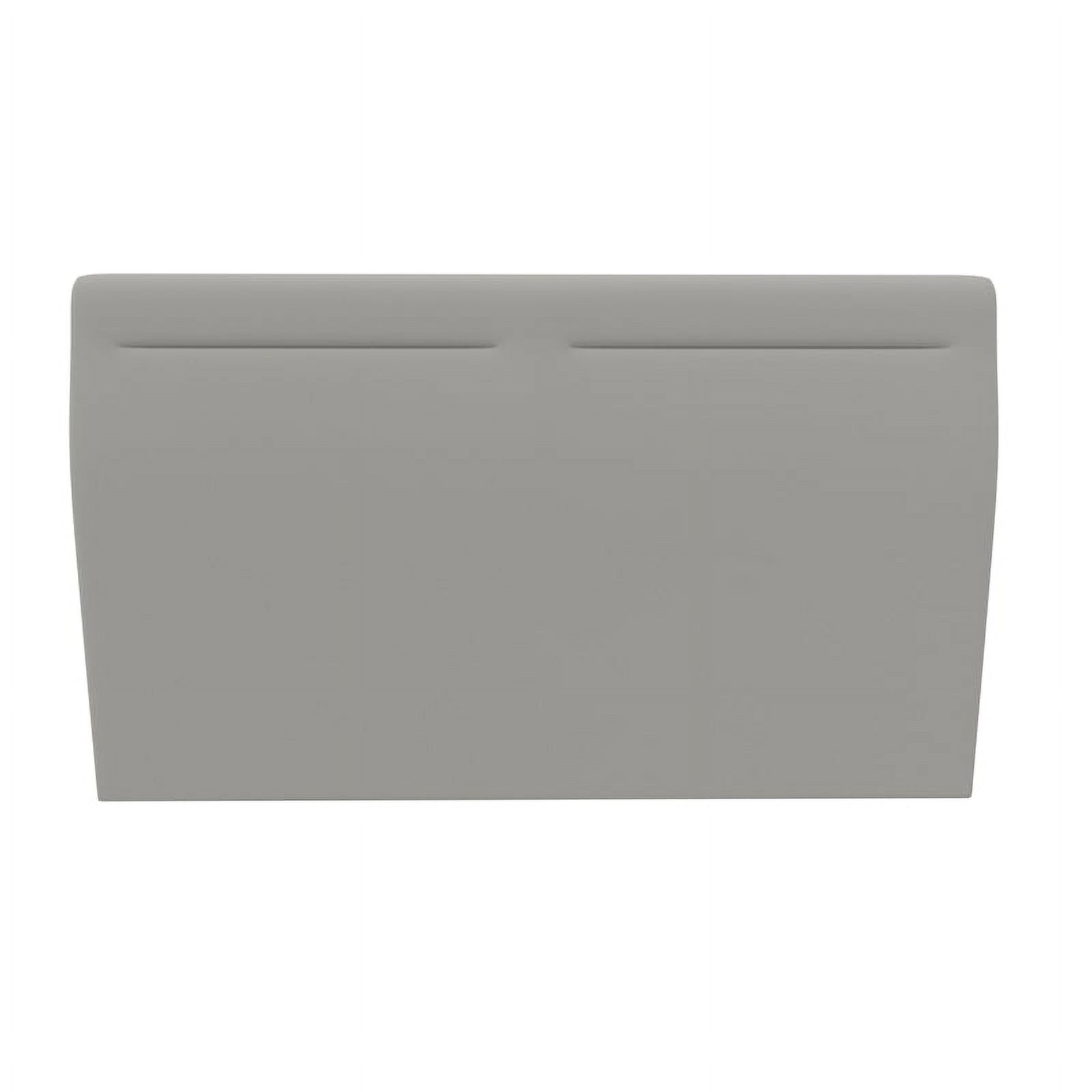 Yatas Bedding Tetra Contemporary Wood & Fabric King Size Headboard in Gray