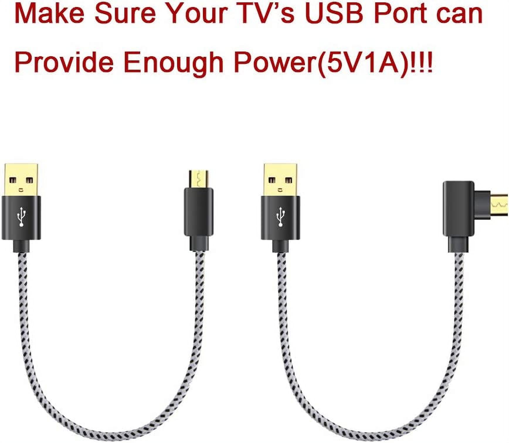 USB Cable for Fire Stick, 2 Pack Power Cable for Amazon Fire Stick Power up Your Fire Stick from Your TV's USB Port,