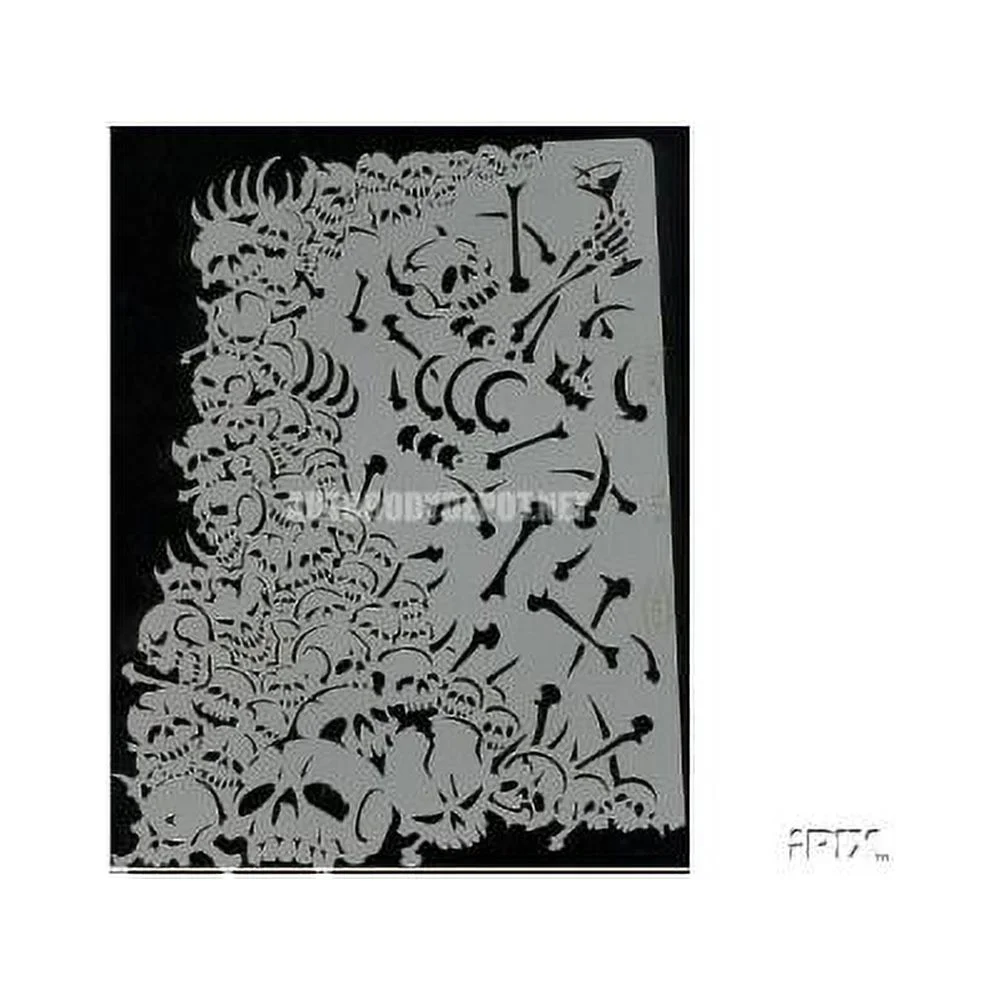 Iwata Artool Freehand Template - Set of 4, Son of Skull Master