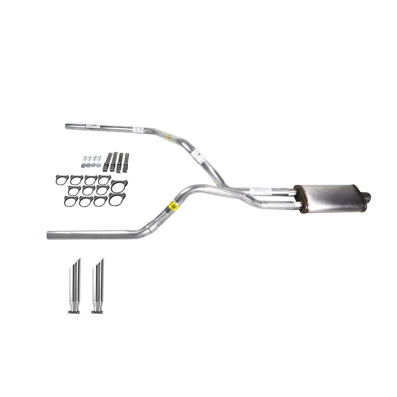 S10 / S15 83-94 dual exhaust 2.5 pipe Stainless muffler SC Tip