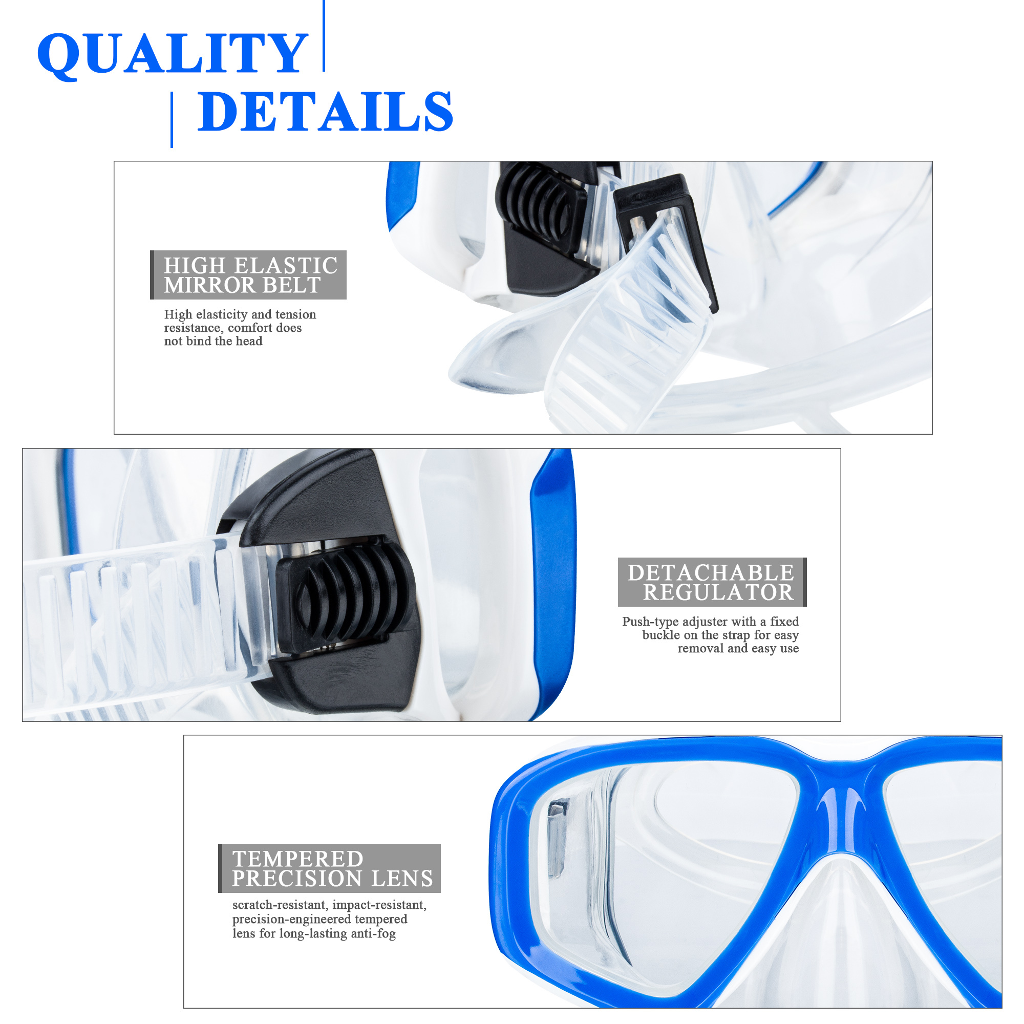 Summer swimming goggles/adult diving goggles with nasal mask swimming protection diving mask